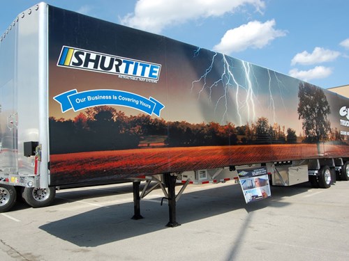 ShurTite Retractable Slideing Tarp for Flatbed Trailers