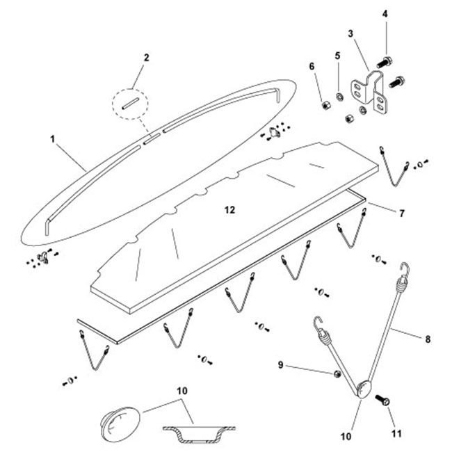 X-Wide Fabric Cap Hardware