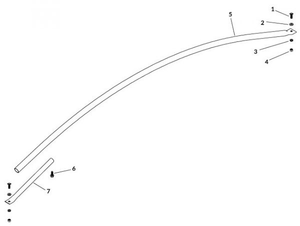 Stainless Bow Kit - 8" Rise - 96" to 99-1/2"-0