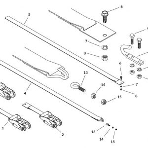 Ridge Strap Hardware Kit - 2"-12650