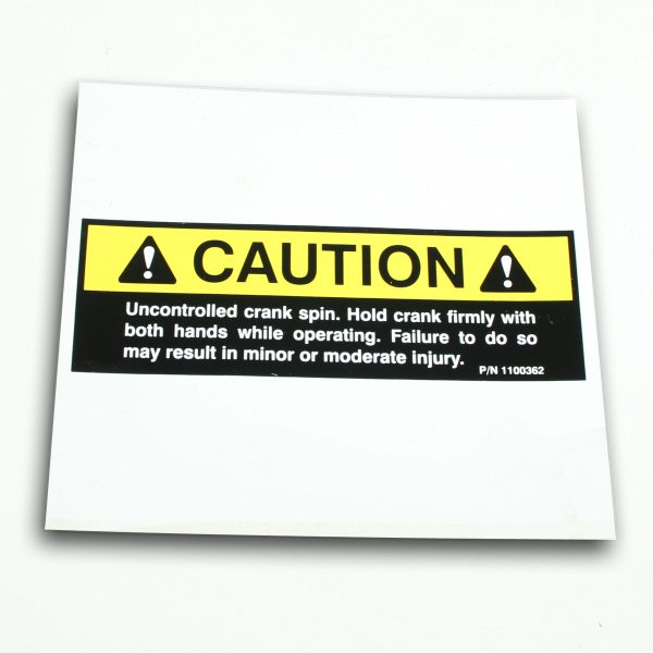 Operating Decal-12413