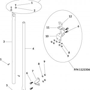 Fixed Tube Stop Hardware